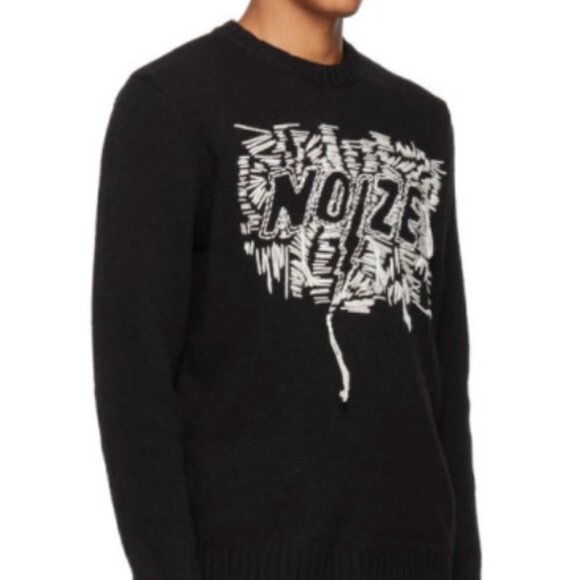 Diesel K-Paxs Noize Black Wool-Blend Crewneck Sweater – Size XL - Picture 3 of 5